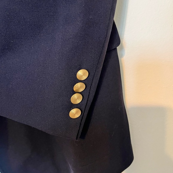 Marc Jeffries men's navy blue blazer - Picture 3 of 12